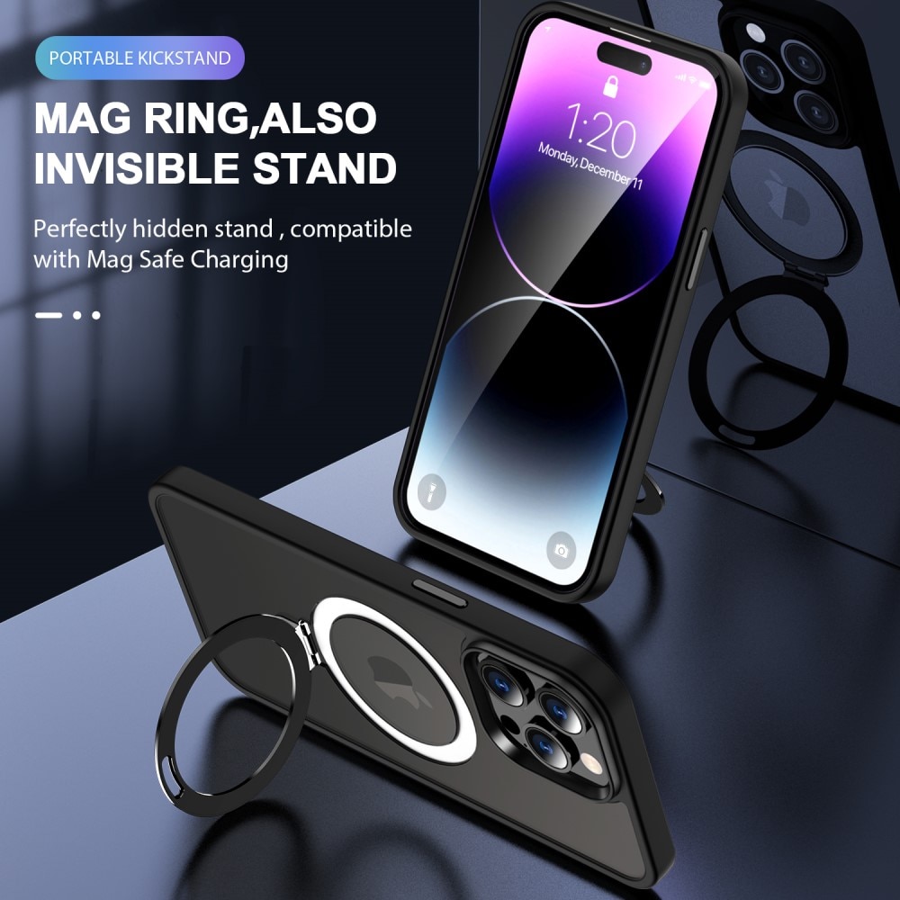 Cover ibride con MagSafe Ring iPhone 15 Pro Max nero