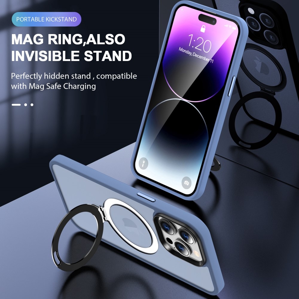 Cover ibride con MagSafe Ring iPhone 14 Pro Blu