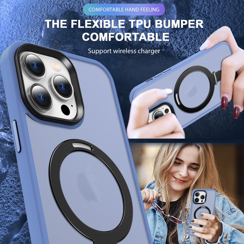 Cover ibride con MagSafe Ring iPhone 14 Pro Blu