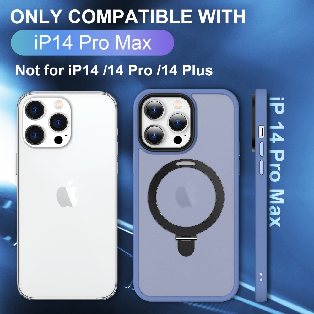 Cover ibride con MagSafe Ring iPhone 14 Pro Blu