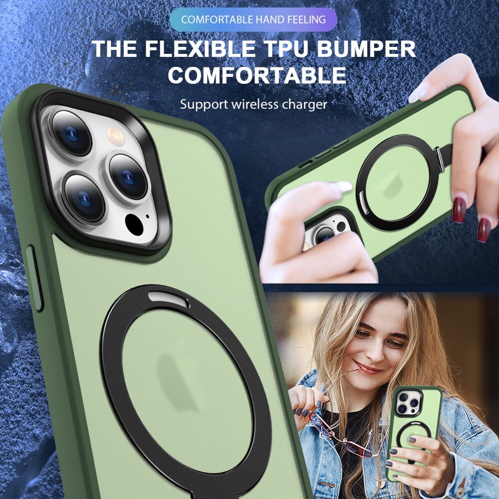 Cover ibride con MagSafe Ring iPhone 14 Pro Verde