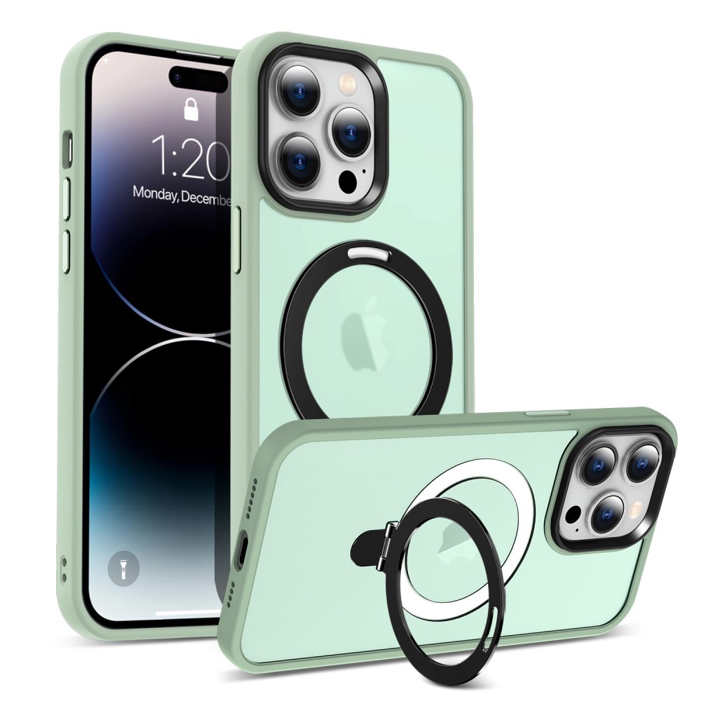 Cover ibride con MagSafe Ring iPhone 15 Pro verde chiaro