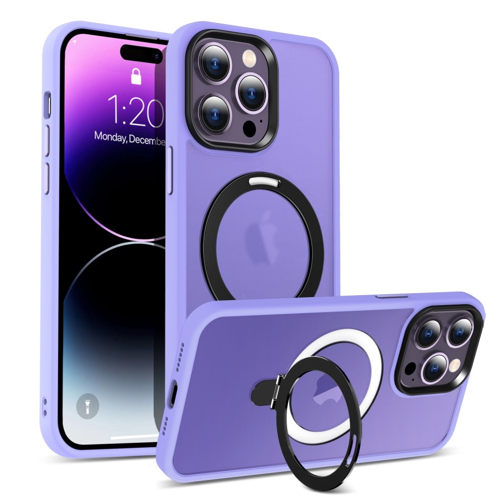 Cover ibride con MagSafe Ring iPhone 14 Pro lavanda