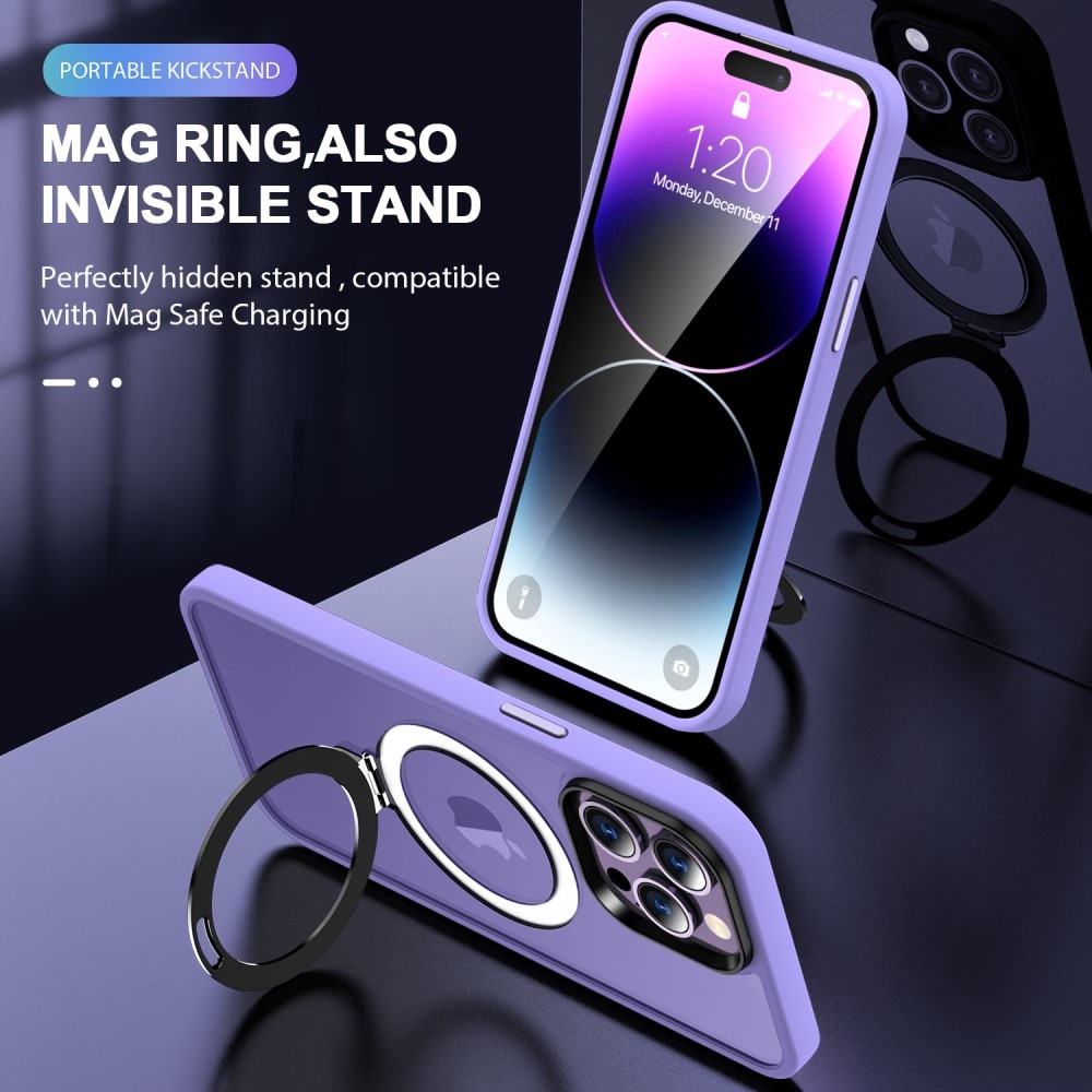 Cover ibride con MagSafe Ring iPhone 14 Pro lavanda