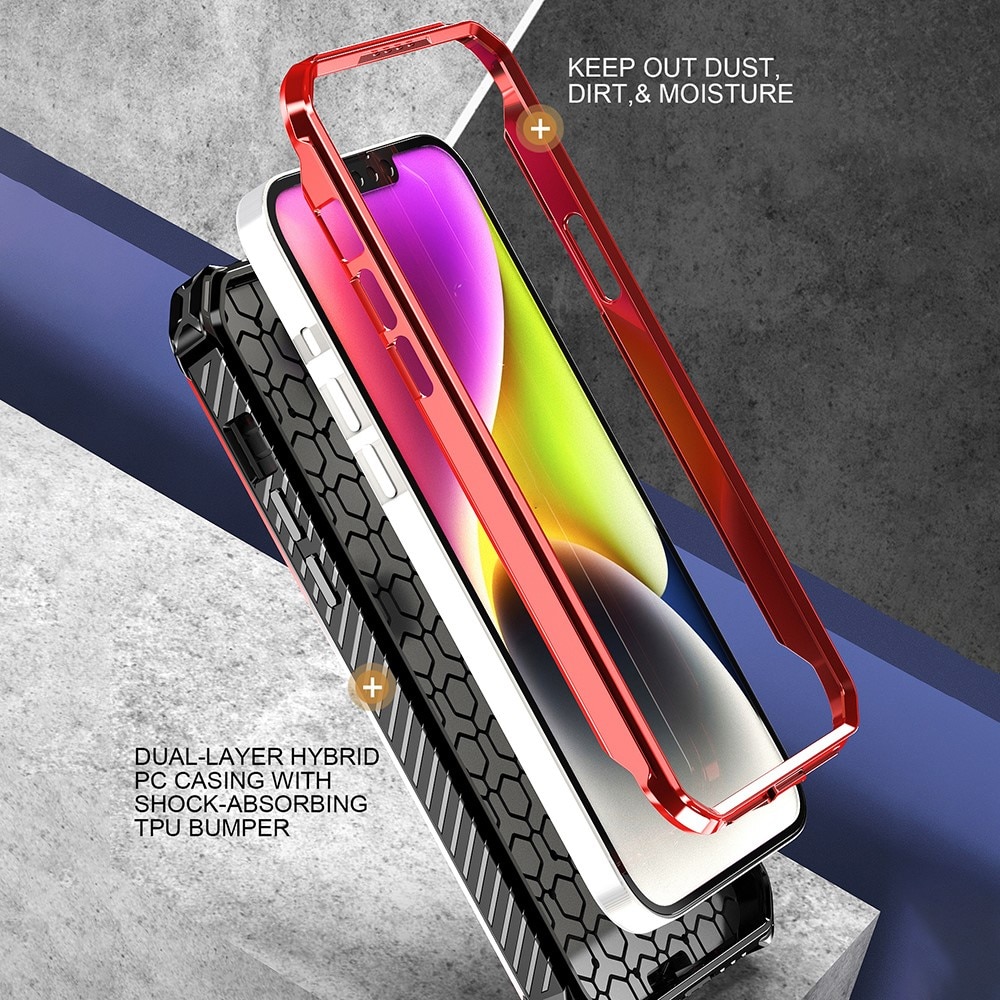 Cover ibride con anello MagSafe iPhone 13 nero