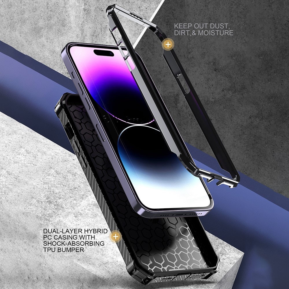 Cover ibride con anello MagSafe iPhone 14 Pro Max verde