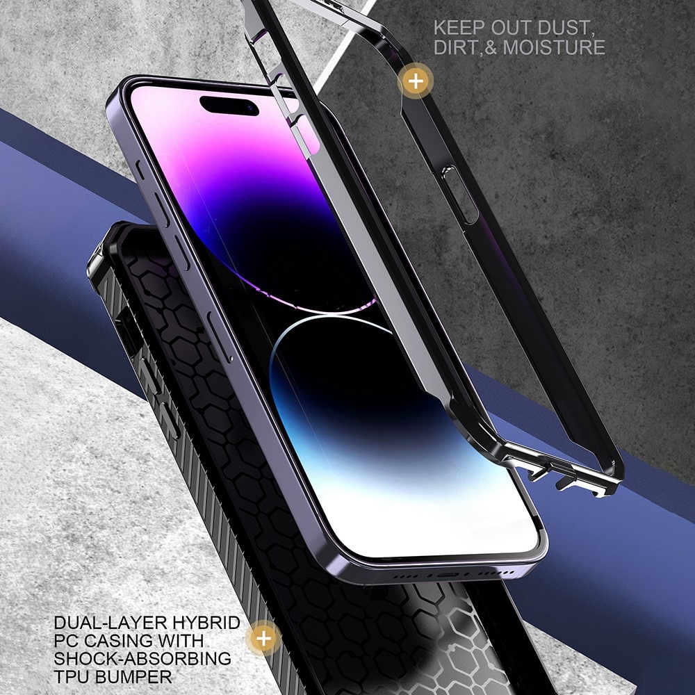 Cover ibride con anello MagSafe iPhone 13 Pro nero