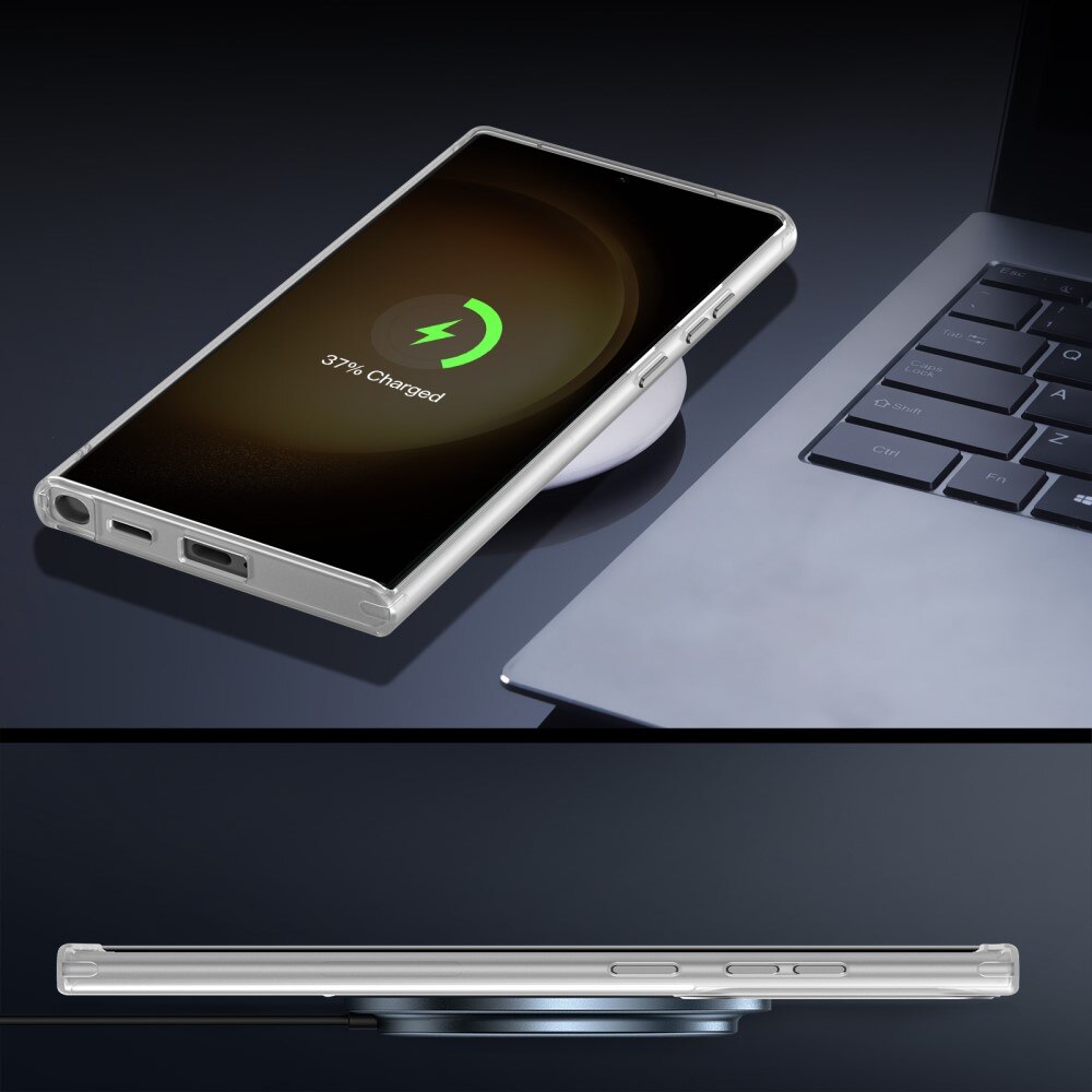 Cover ibride con MagSafe Ring Samsung Galaxy S23 Ultra Blu