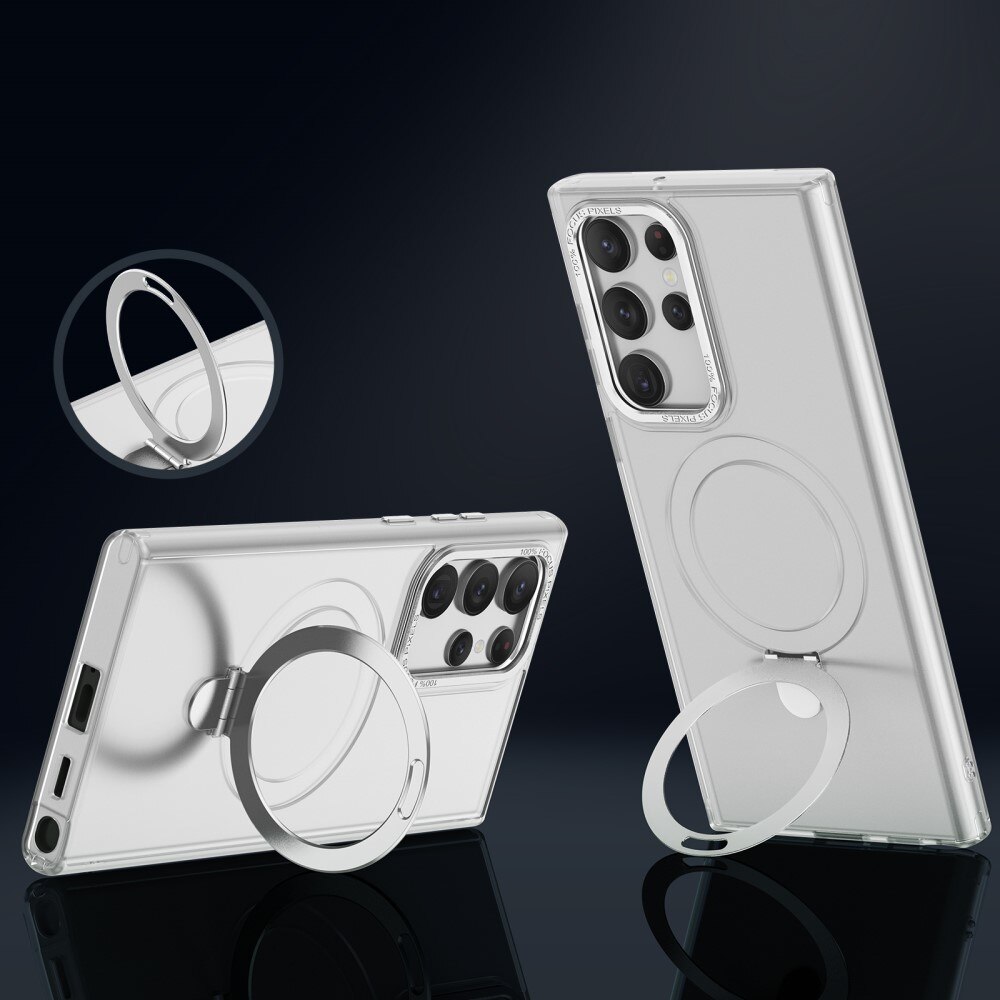 Cover ibride con MagSafe Ring Samsung Galaxy S23 Ultra Blu