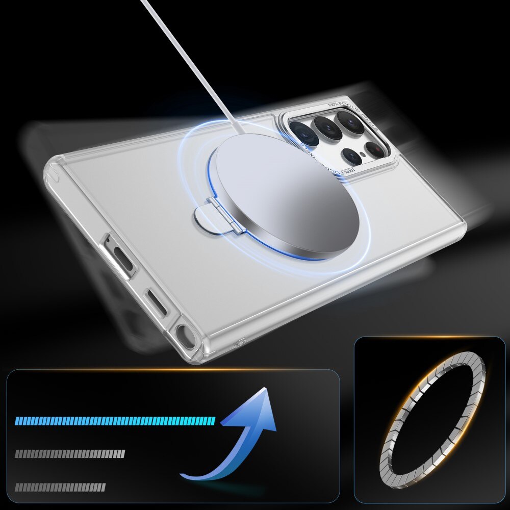 Cover ibride con MagSafe Ring Samsung Galaxy S23 Ultra Blu