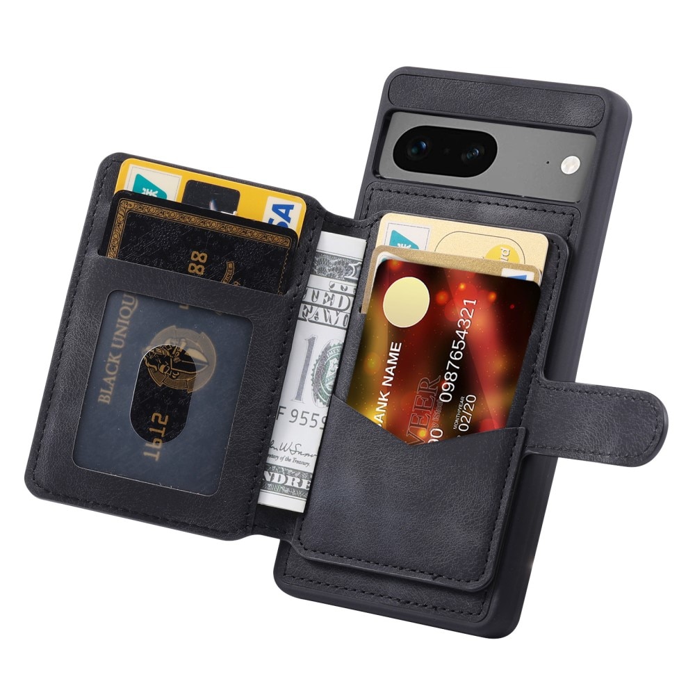 Cover con portacarte Multi-slot anti-RFID Google Pixel 6a nero