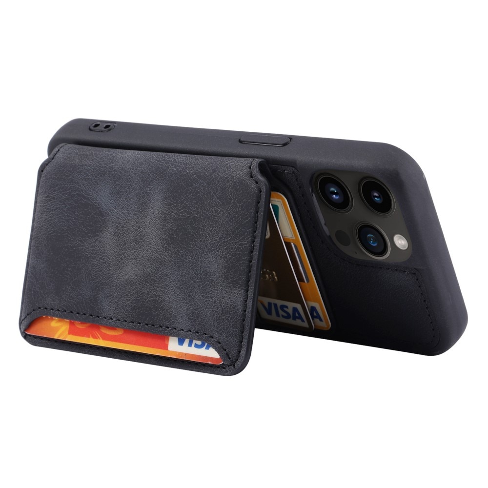 Cover con portacarte Multi-slot anti-RFID iPhone 14 Pro Max nero