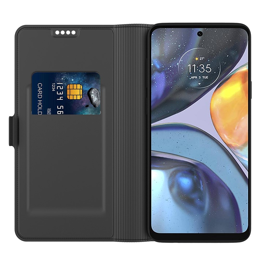 Cover portafoglio Slim Card Wallet Motorola Edge 40 Pro nero
