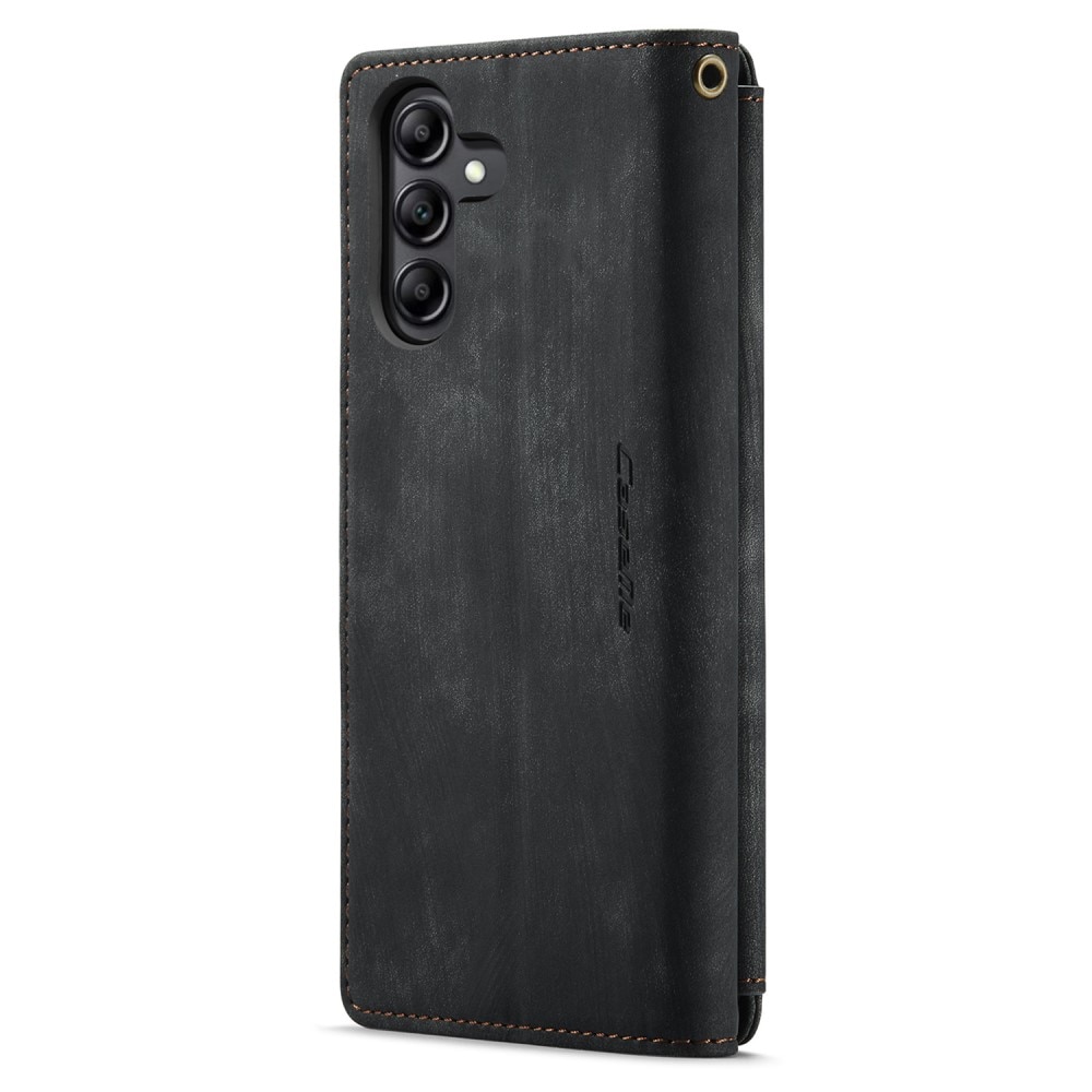 Custodie a portafoglio Zipper Samsung Galaxy A54 Nero