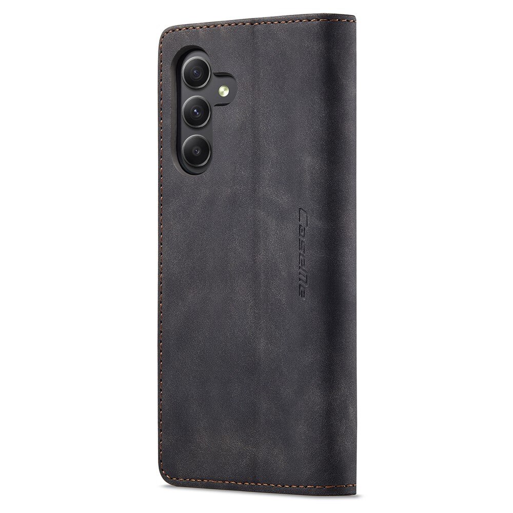 Custodie a portafoglio sottili Samsung Galaxy A24 Nero