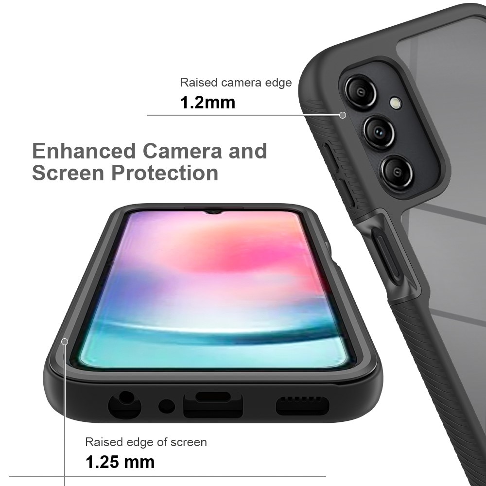 Cover Full Protection Samsung Galaxy A24 Nero