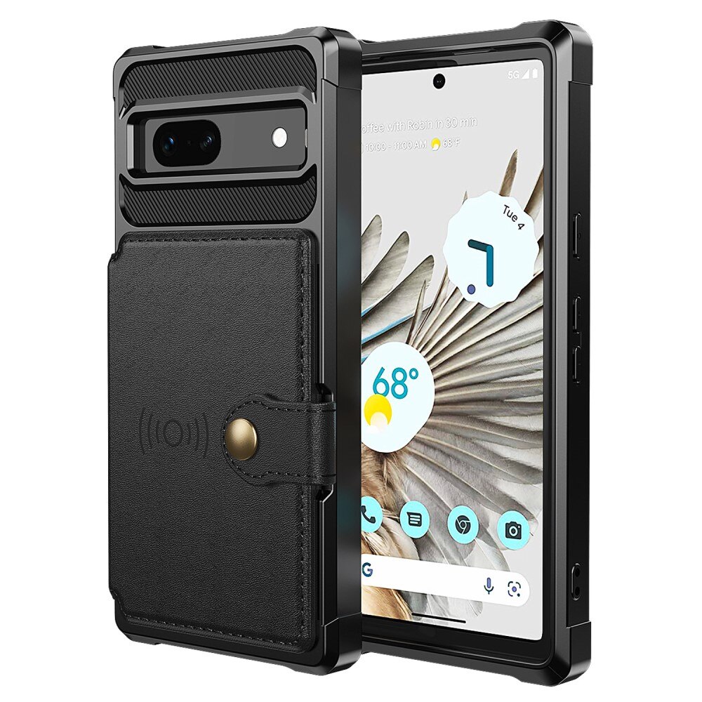 Cover con portacarte Tough Multi-slot Google Pixel 7a nero