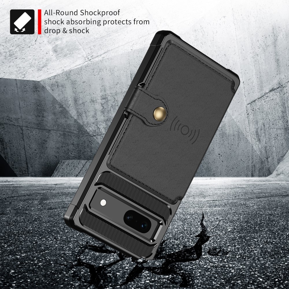 Cover con portacarte Tough Multi-slot Google Pixel 7a nero