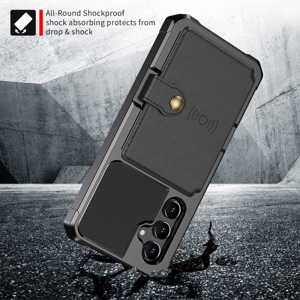 Cover con portacarte Tough Multi-slot Samsung Galaxy A34 nero