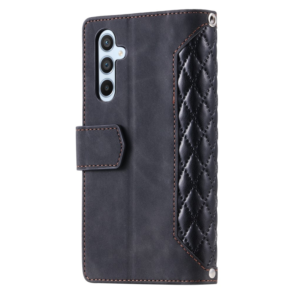 Borsa a portafoglio trapuntata Samsung Galaxy A54 Nero