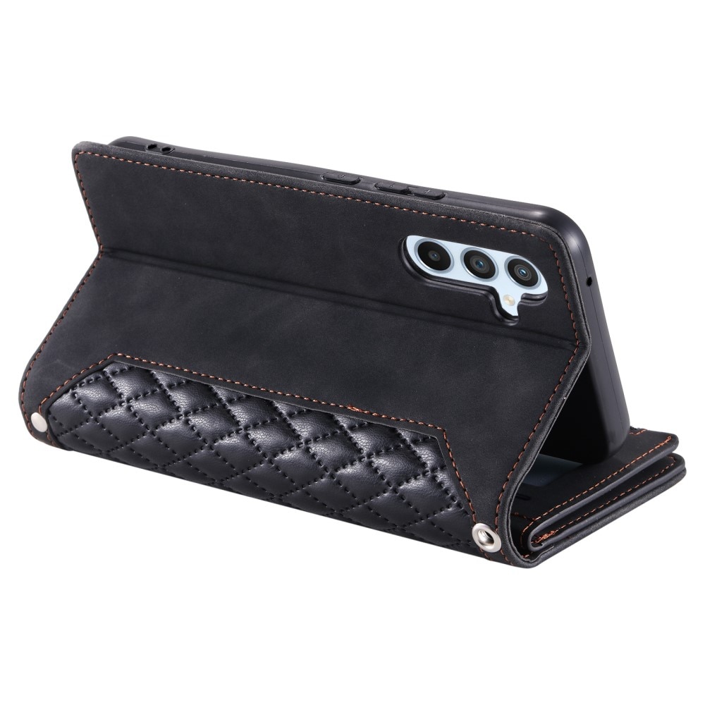 Borsa a portafoglio trapuntata Samsung Galaxy A54 Nero