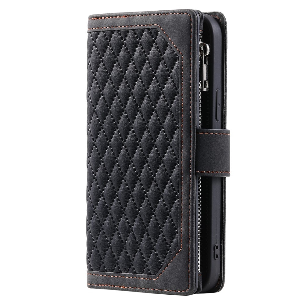Borsa a portafoglio trapuntata Samsung Galaxy A54 Nero