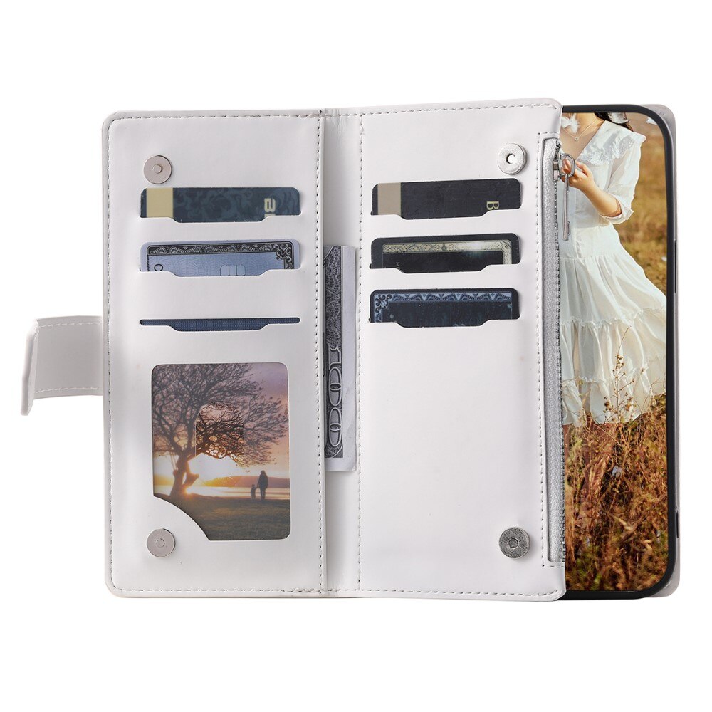 Borsa a portafoglio trapuntata Samsung Galaxy A54 Bianco