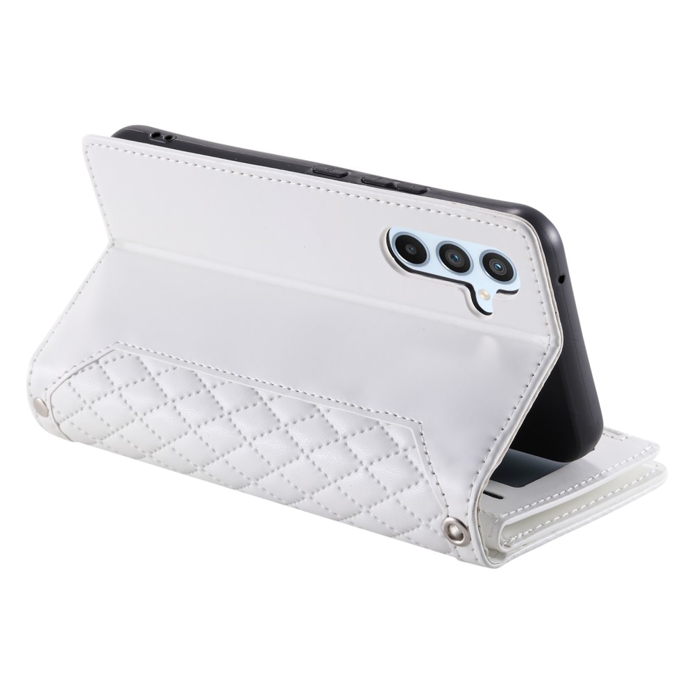 Borsa a portafoglio trapuntata Samsung Galaxy A54 Bianco