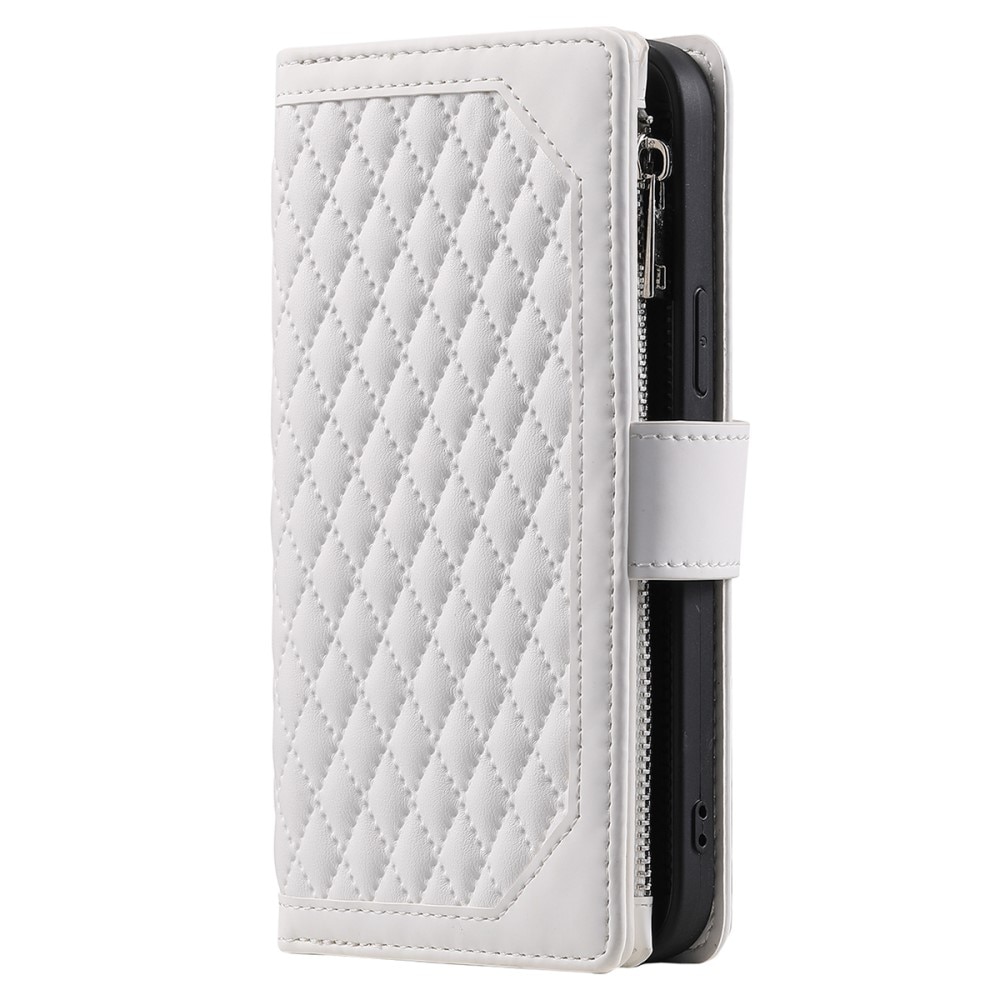 Borsa a portafoglio trapuntata Samsung Galaxy A54 Bianco