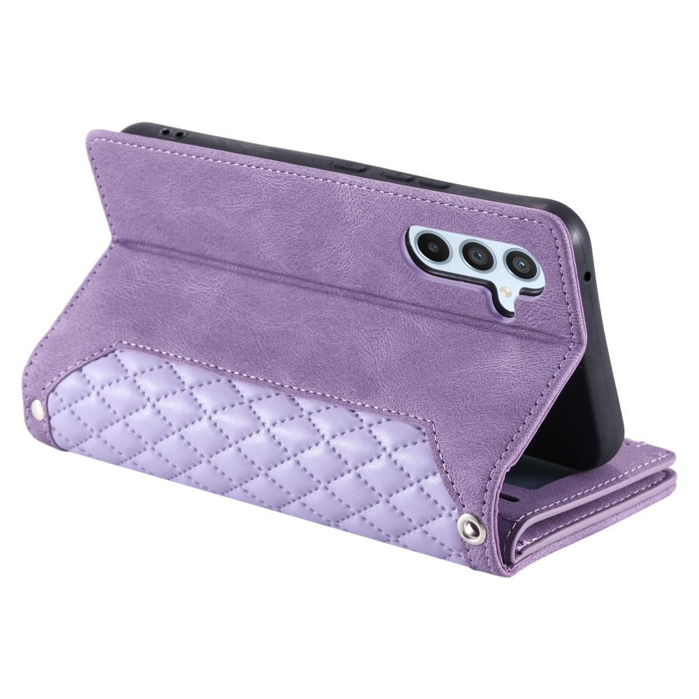 Borsa a portafoglio trapuntata Samsung Galaxy A54 Viola