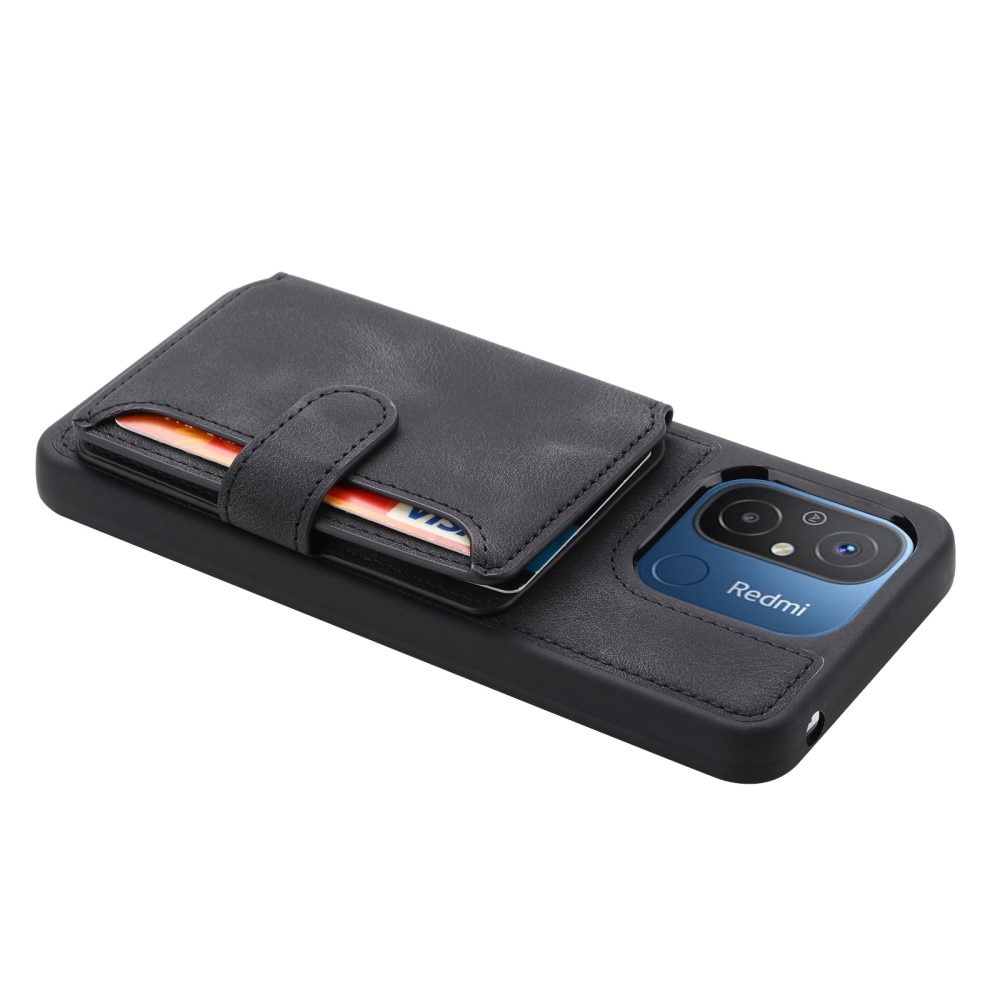 Cover con portacarte Multi-slot anti-RFID Xiaomi Redmi 12C nero