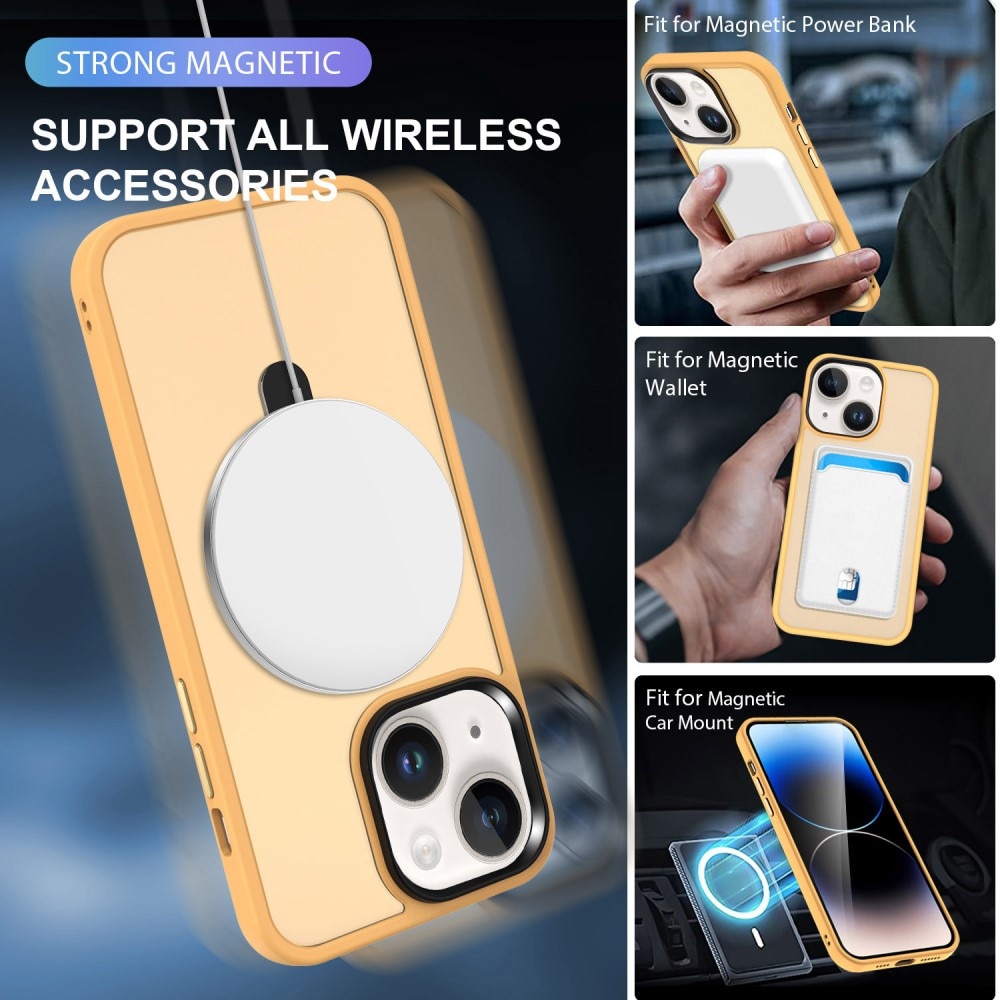 Cover ibride con MagSafe Ring iPhone 14 Arancione