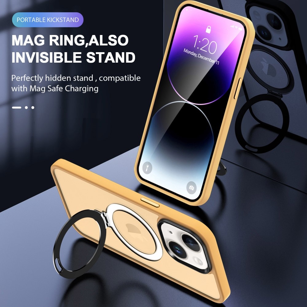 Cover ibride con MagSafe Ring iPhone 14 arancia
