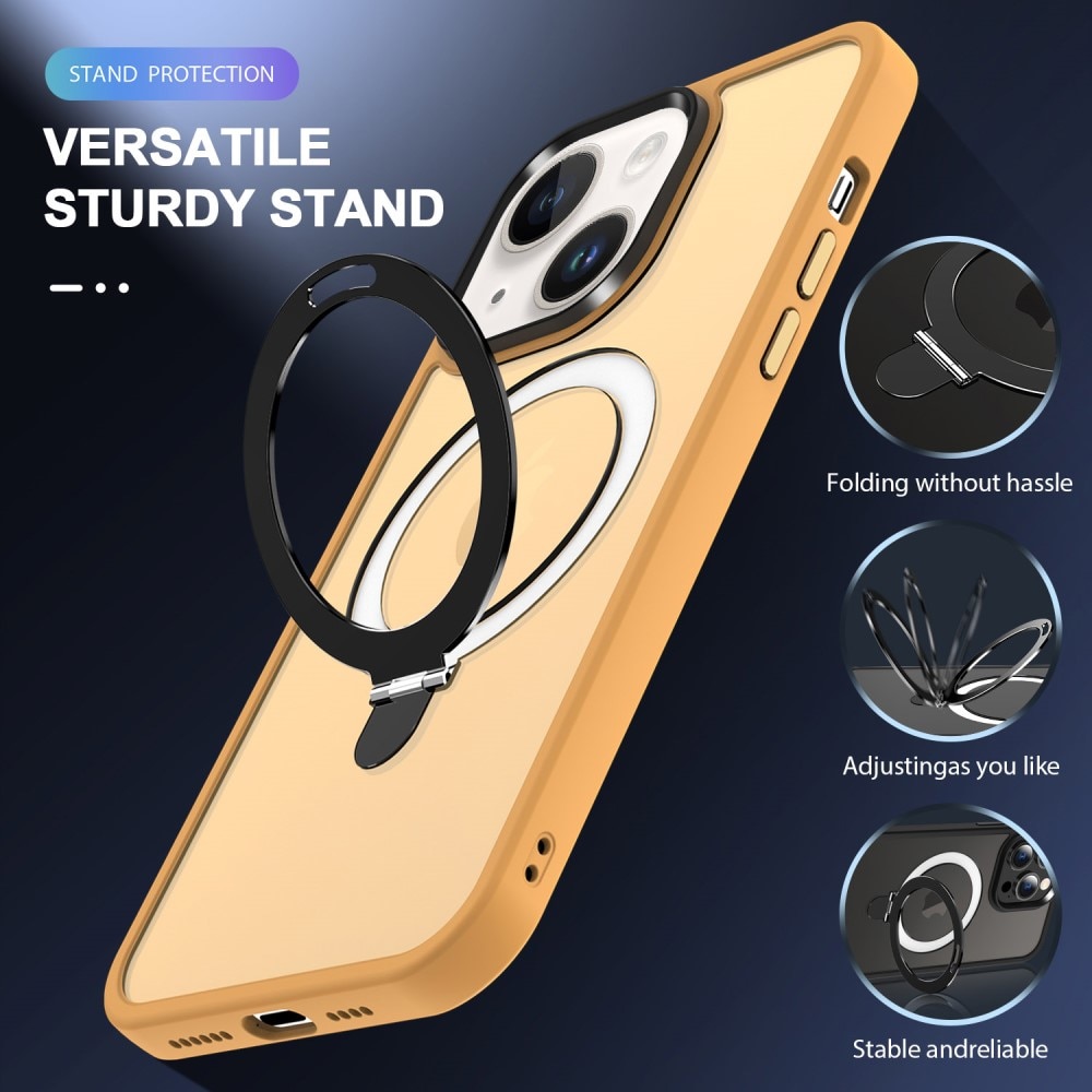 Cover ibride con MagSafe Ring iPhone 14 arancia