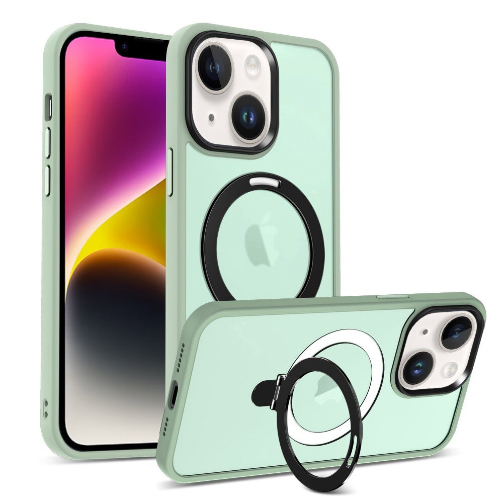 Cover ibride con Magnetic Ring iPhone 13 Verde