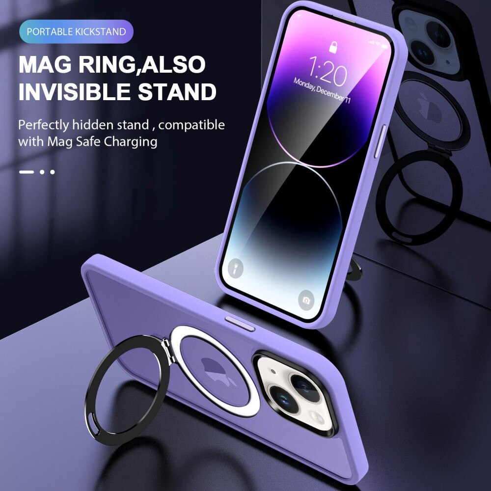 Cover ibride con MagSafe Ring iPhone 14 viola