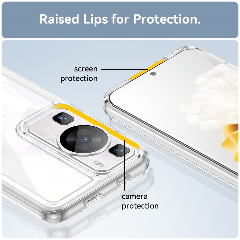 Cover ibrido Crystal Hybrid per Huawei P60/P60 Pro, trasparente