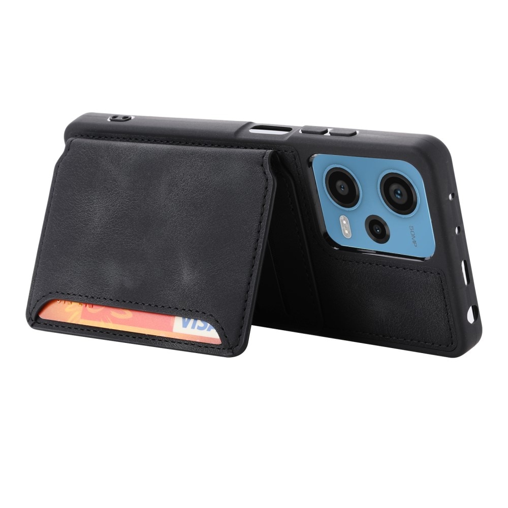 Cover con portacarte Multi-slot anti-RFID Xiaomi Redmi Note 12 Pro 5G nero