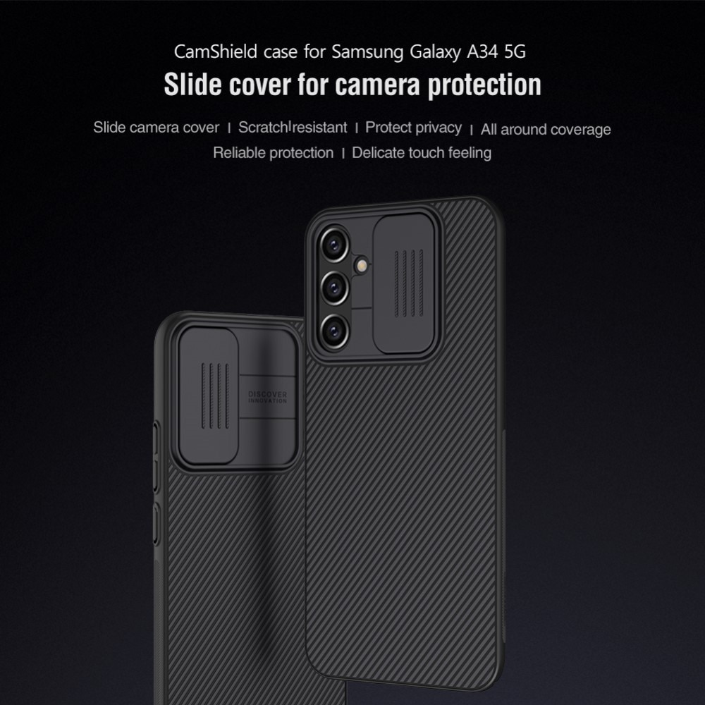 Cover CamShield Samsung Galaxy A34 nero