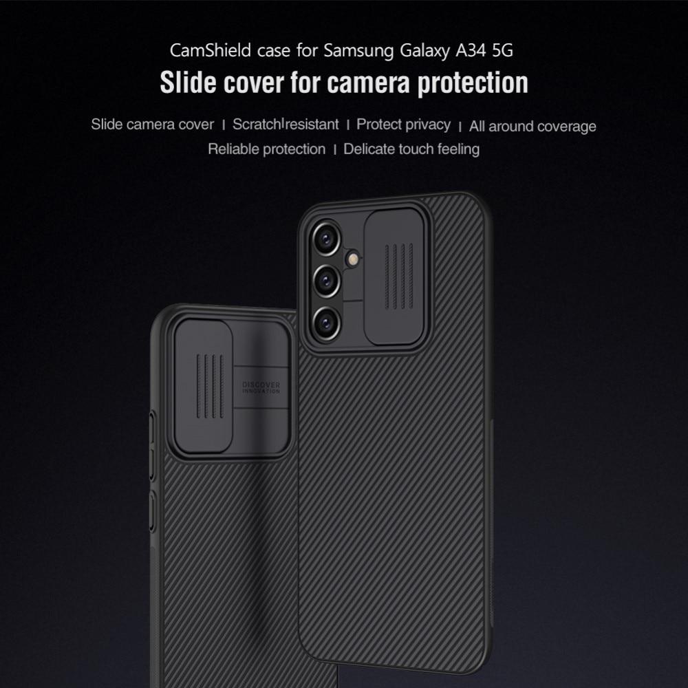 Cover CamShield Samsung Galaxy A34 Nero