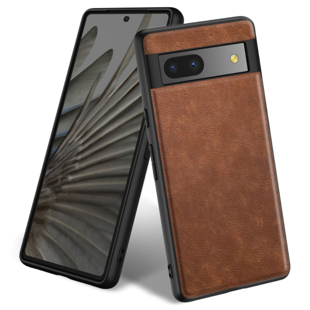 Cover in pelle Google Pixel 7a Marrone