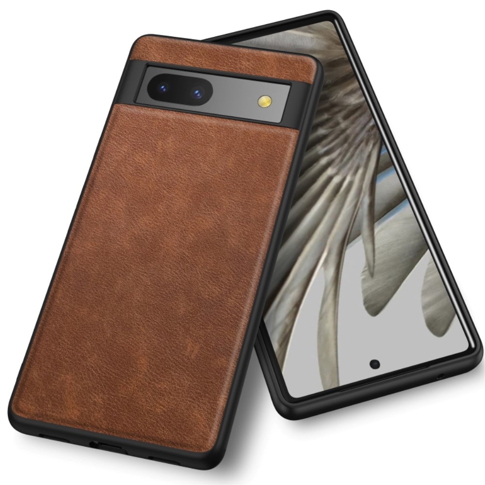 Cover in pelle Google Pixel 7a Marrone