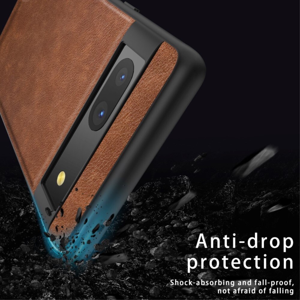 Cover in pelle Google Pixel 7a Marrone