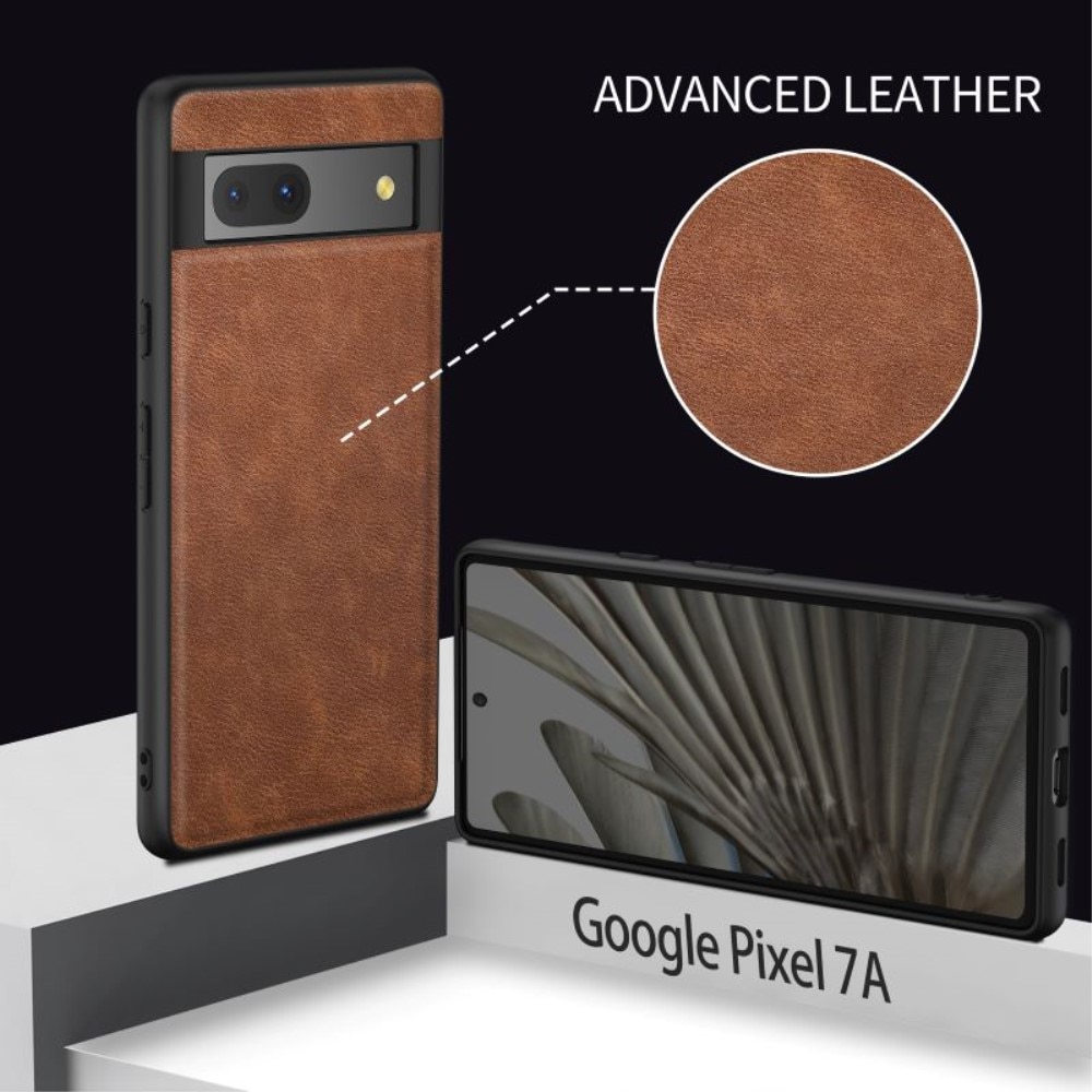 Cover in pelle Google Pixel 7a Marrone