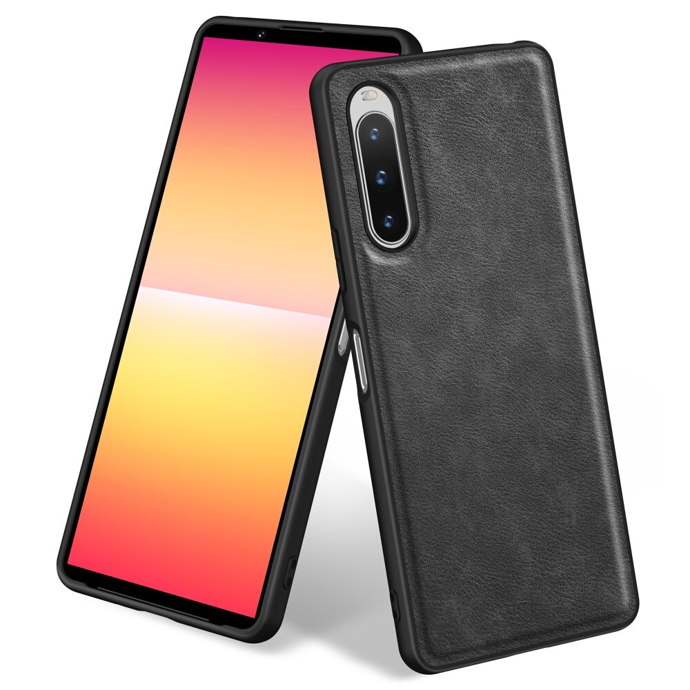 Cover in pelle Sony Xperia 10 V nero