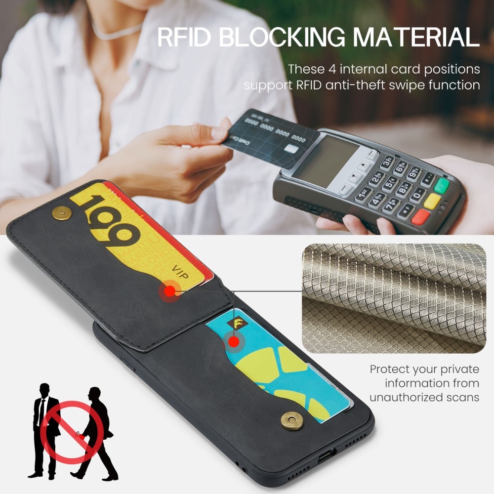 Cover Multi-Slot anti-RFID iPhone 11 nero