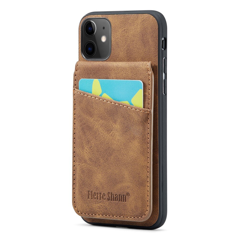 Cover Multi-Slot anti-RFID iPhone 11 marrone