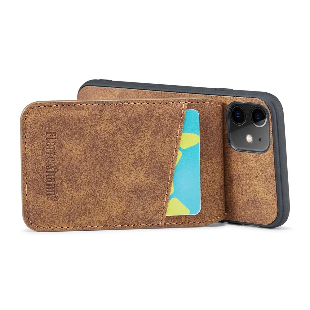 Cover Multi-Slot anti-RFID iPhone 11 marrone