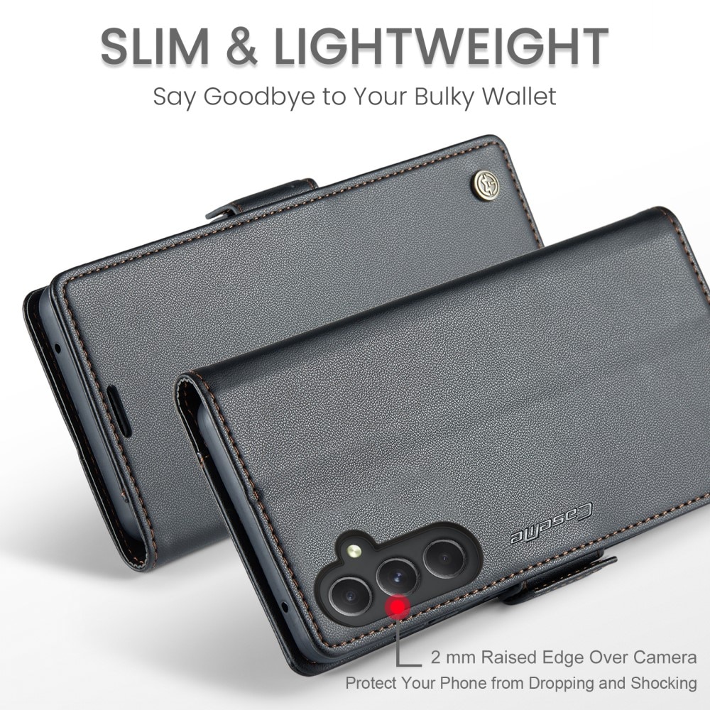 Custodie a portafoglio sottili anti-RFID Samsung Galaxy A54 nero
