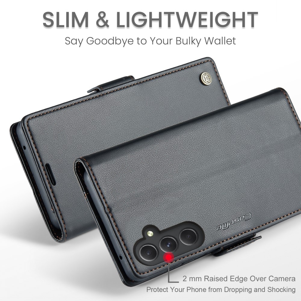 Custodie a portafoglio sottili anti-RFID Samsung Galaxy A54 Nero